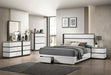 BIRSFELDEN Cal.King, E.King, & Queen Bed w/ Drawers, White - Time 2 Sleep (West Covina, CA)