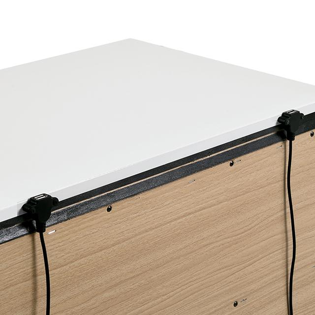 BIRSFELDEN Night Stand w/ USB, White - Time 2 Sleep (West Covina, CA)