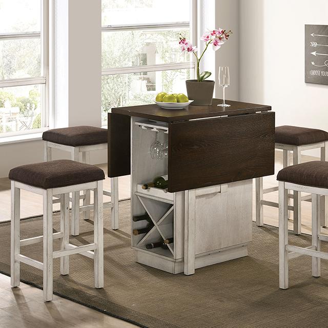BINGHAM Counter Ht. Table w/ 2 x 15" Leaves - Time 2 Sleep (West Covina, CA)