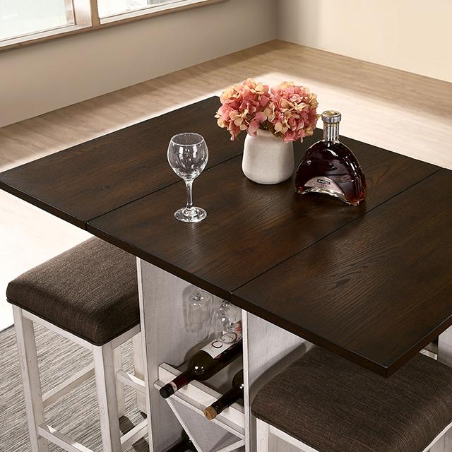 BINGHAM Counter Ht. Table w/ 2 x 15" Leaves - Time 2 Sleep (West Covina, CA)