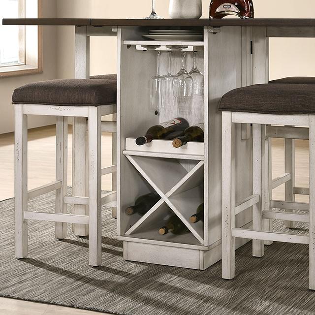 BINGHAM Counter Ht. Table w/ 2 x 15" Leaves - Time 2 Sleep (West Covina, CA)