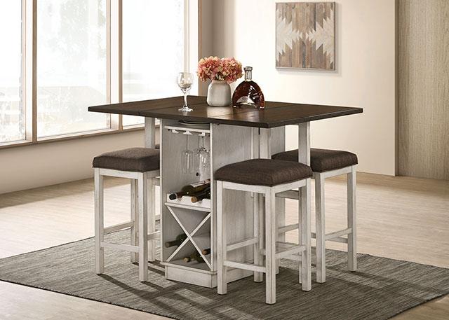BINGHAM Counter Ht. Table w/ 2 x 15" Leaves - Time 2 Sleep (West Covina, CA)