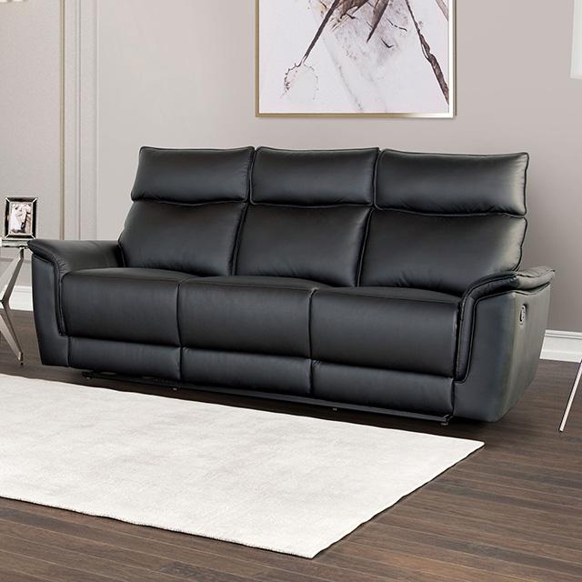 Bienne Sofa Manual Recliner White & Black - Time 2 Sleep (West Covina, CA)