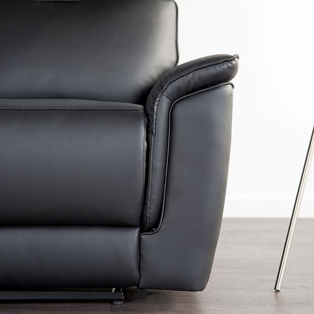 Bienne Sofa Manual Recliner White & Black - Time 2 Sleep (West Covina, CA)