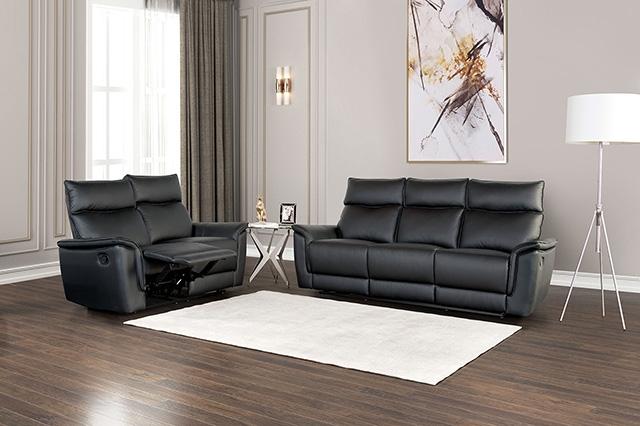 Bienne Sofa Manual Recliner White & Black - Time 2 Sleep (West Covina, CA)