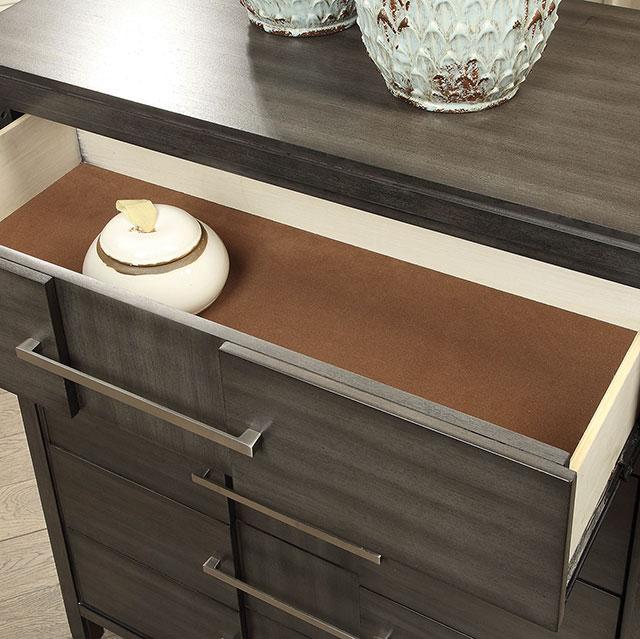 Berenice Dresser White, Gray, & Espresso - Time 2 Sleep (West Covina, CA)