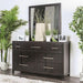 Berenice Dresser White, Gray, & Espresso - Time 2 Sleep (West Covina, CA)