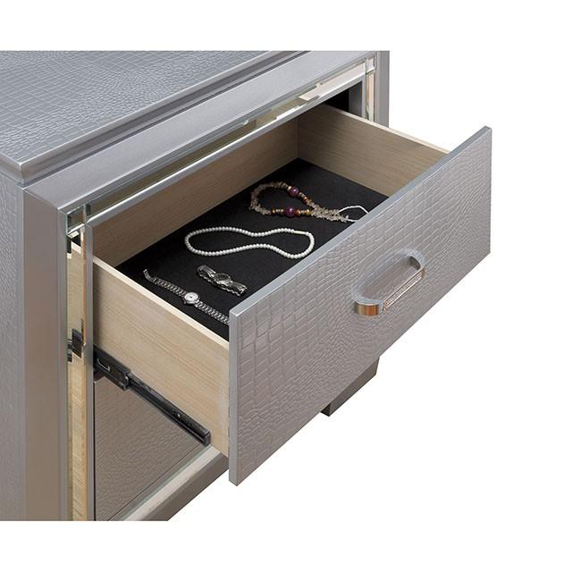 BELLANOVA Silver Night Stand - Time 2 Sleep (West Covina, CA)