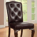 Bellagio Brown Cherry/Pattern Leatherette Side Chair (2/CTN) - Time 2 Sleep (West Covina, CA)