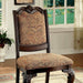 BELLAGIO Brown Cherry/Pattern Fabric Side Chair (2/CTN) - Time 2 Sleep (West Covina, CA)