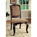 BELLAGIO Brown Cherry/Pattern Fabric Side Chair (2/CTN) - Time 2 Sleep (West Covina, CA)