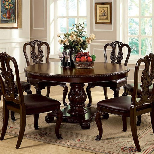 Bellagio Brown Cherry Round Dining Table - Time 2 Sleep (West Covina, CA)