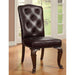 Bellagio Brown Cherry/Pattern Leatherette Side Chair (2/CTN) - Time 2 Sleep (West Covina, CA)