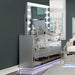 BELLADONNA Dresser w/ LED, Silver - Time 2 Sleep (West Covina, CA)