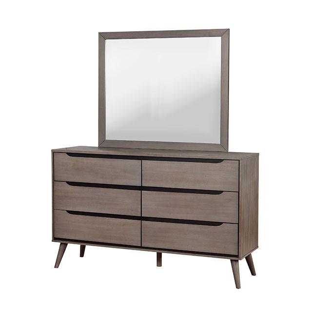 Lennart Gray Rectangular Mirror - Time 2 Sleep (West Covina, CA)
