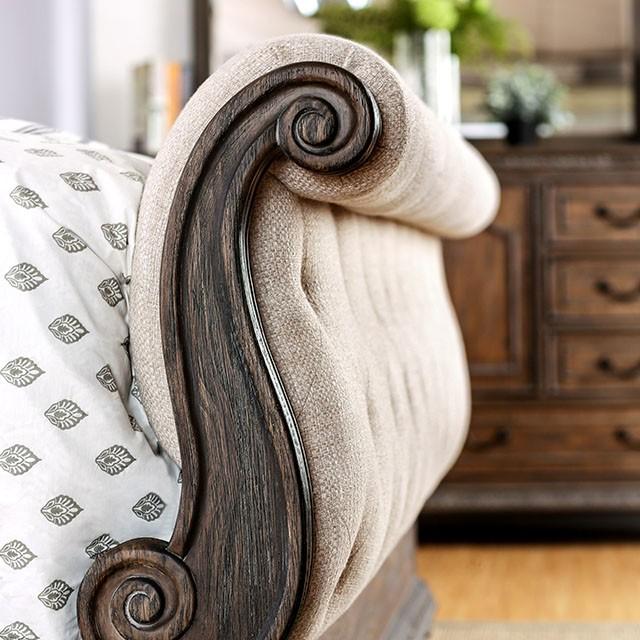 LYSANDRA Beige/Rustic Natural Tone Cal.King, E.King, & Queen Bed - Time 2 Sleep (West Covina, CA)