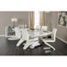 Midvale White/Chrome Side Chair (2/CTN) - Time 2 Sleep (West Covina, CA)