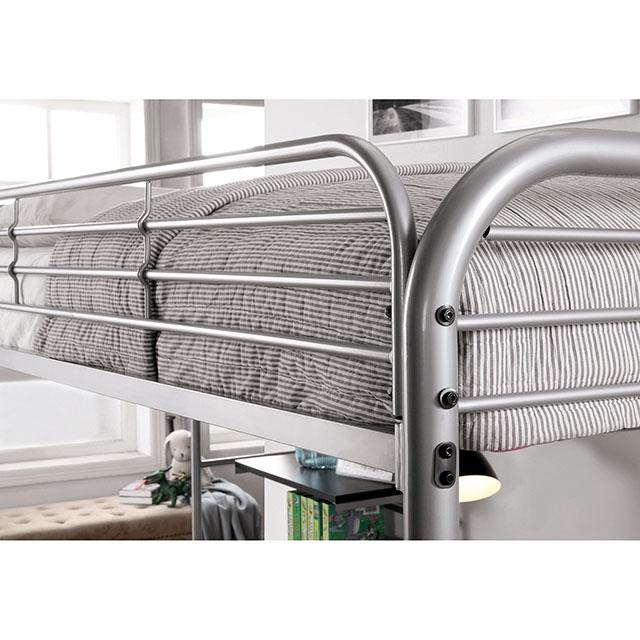 Opal Iii Black & Silver Twin Loft Bed - Time 2 Sleep (West Covina, CA)