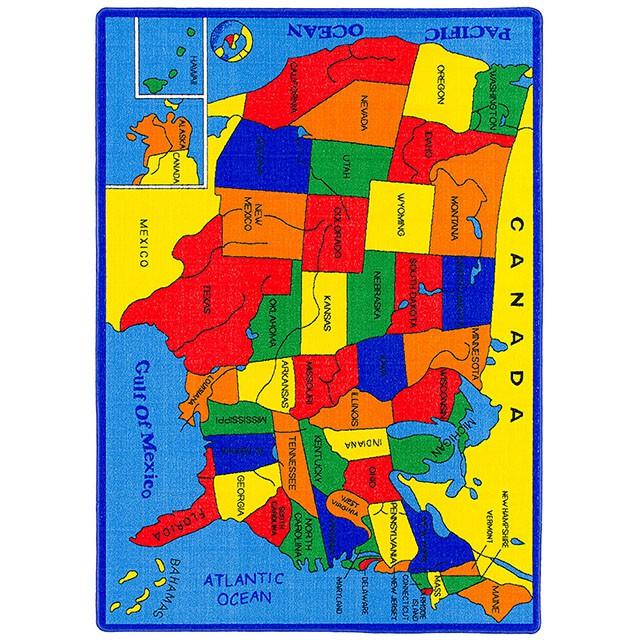 ABBEY Us Map 5' X 8' Area Rug - Time 2 Sleep (West Covina, CA)