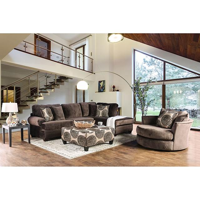 Bonaventura Brown Swivel Chair - Time 2 Sleep (West Covina, CA)