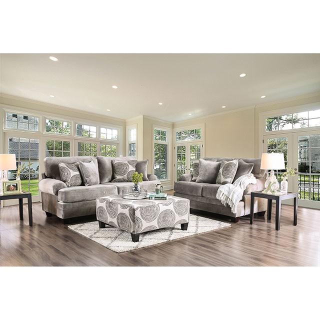 Bonaventura Gray/Pattern Ottoman - Time 2 Sleep (West Covina, CA)