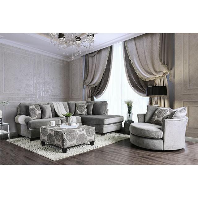 Bonaventura Gray/Pattern Swivel Chair - Time 2 Sleep (West Covina, CA)