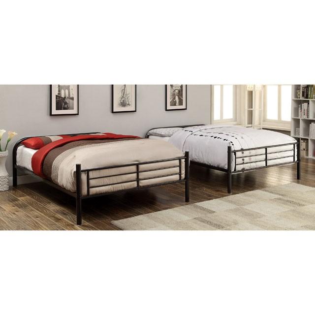 BROCKET Black Metal Full/Full Bunk Bed - Time 2 Sleep (West Covina, CA)