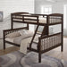 Brookings Twin/Full Bunk Bed White, Brown & Black - Time 2 Sleep (West Covina, CA)