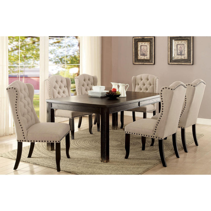 Sania I Antique Black 72" Dining Table - Time 2 Sleep (West Covina, CA)