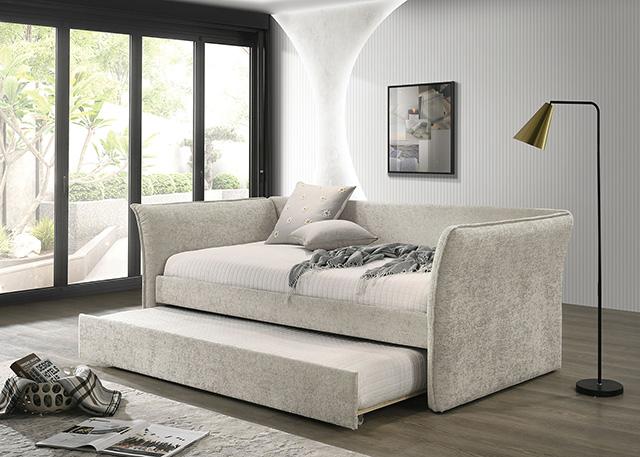 Yuri Twin Daybed w/ Trundle Beige - Time 2 Sleep (West Covina, CA)