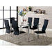 Oahu Chrome Dining Table - Time 2 Sleep (West Covina, CA)