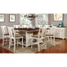 SABRINA Off White/Cherry Ctr.Ht. Chair, Cherry & White (2/CTN) - Time 2 Sleep (West Covina, CA)