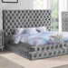 STEFANIA E.King & Queen Bed, Black & Gray - Time 2 Sleep (West Covina, CA)