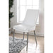 Izzy Silver/White Side Chair, White (2/CTN) - Time 2 Sleep (West Covina, CA)