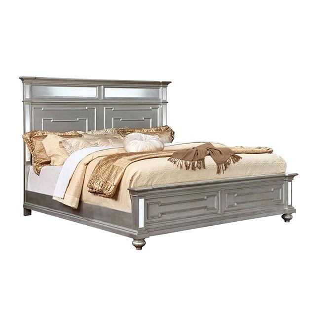 Salamanca Silver Cal.King & Queen Bed - Time 2 Sleep (West Covina, CA)
