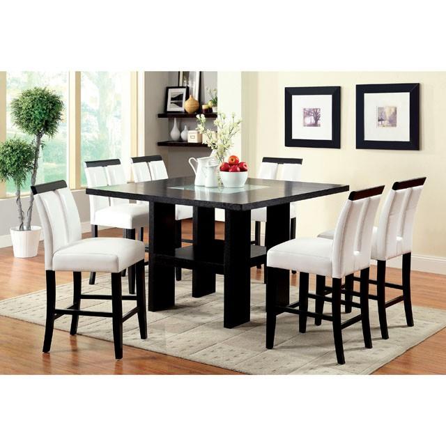 LUMINAR II Black/White Counter Ht. Chair (2/CTN) - Time 2 Sleep (West Covina, CA)