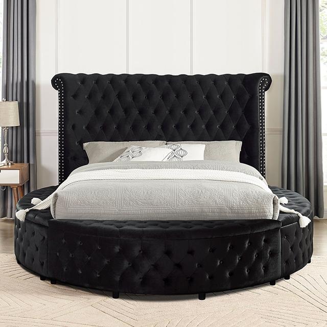 SANSOM E.King & Queen Bed, Black, Blue, & Grey - Time 2 Sleep (West Covina, CA)