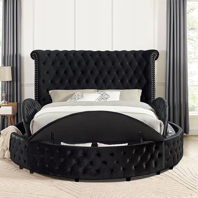 SANSOM E.King & Queen Bed, Black, Blue, & Grey - Time 2 Sleep (West Covina, CA)