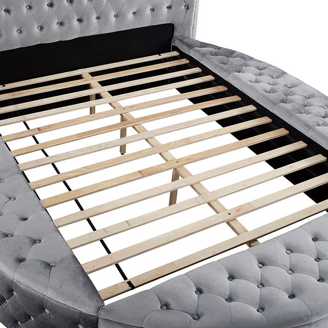 SANSOM E.King & Queen Bed, Black, Blue, & Grey - Time 2 Sleep (West Covina, CA)