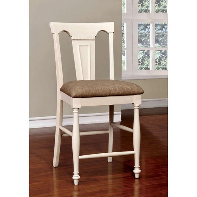 SABRINA Off White/Cherry Ctr.Ht. Chair, Cherry & White (2/CTN) - Time 2 Sleep (West Covina, CA)