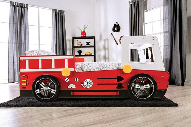 FIERSTALL Twin Bed, Red - Time 2 Sleep (West Covina, CA)