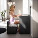 Ashbourne Bedside Vanity Set with Stool Contemporary - Time 2 Sleep (West Covina, CA)