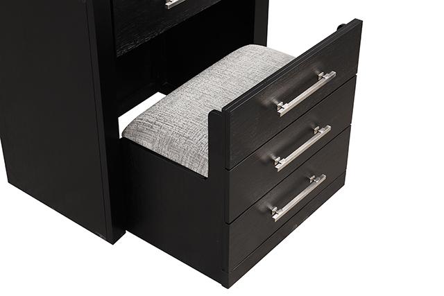 Ashbourne Bedside Vanity Set with Stool Contemporary - Time 2 Sleep (West Covina, CA)