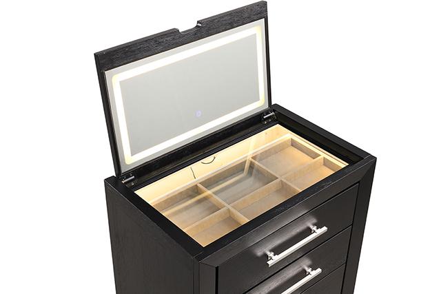 Ashbourne Bedside Vanity Set with Stool Contemporary - Time 2 Sleep (West Covina, CA)