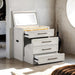 Ashbourne Bedside Vanity Set with Stool Contemporary - Time 2 Sleep (West Covina, CA)