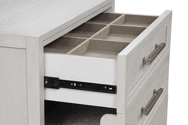 Ashbourne Bedside Vanity Set with Stool Contemporary - Time 2 Sleep (West Covina, CA)