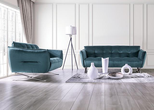 Civellutino Sofa Teal - Time 2 Sleep (West Covina, CA)