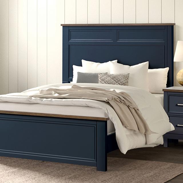 Pinetop Twin & Full Bed White & Blue - Time 2 Sleep (West Covina, CA)