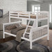 Brookings Twin/Full Bunk Bed White, Brown & Black - Time 2 Sleep (West Covina, CA)