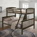 Brookings Twin/Full Bunk Bed White, Brown & Black - Time 2 Sleep (West Covina, CA)